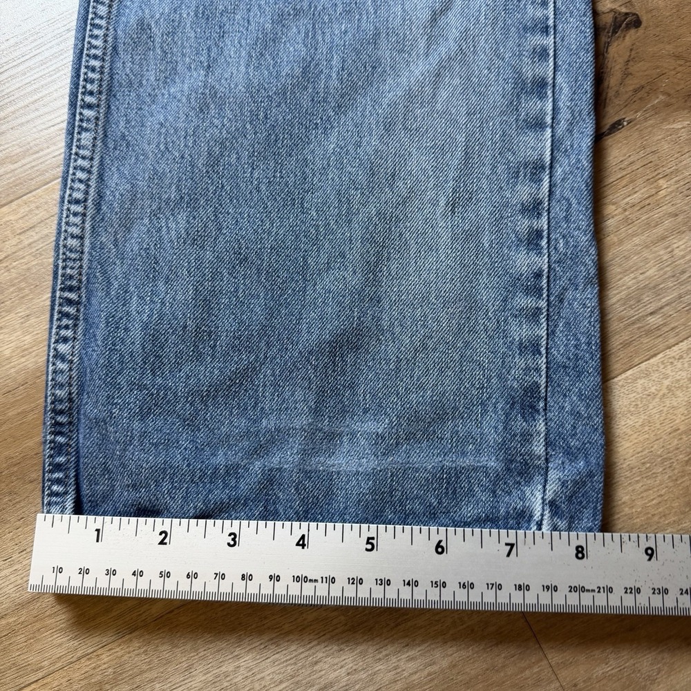 Diesel Larkee Jeans Mens 33x32 Blue Distressed Regular Straight Leg Denim 0800Z - Picture 15 of 16
